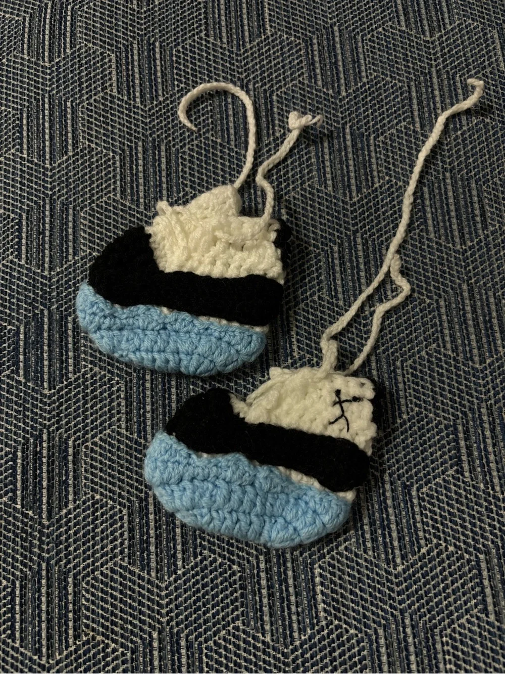 Hand knit infant (0-6 month) Air Jordan’s